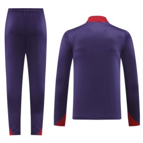 England Trenings Collegegenser 2024-25 Kvart-Zip Navy